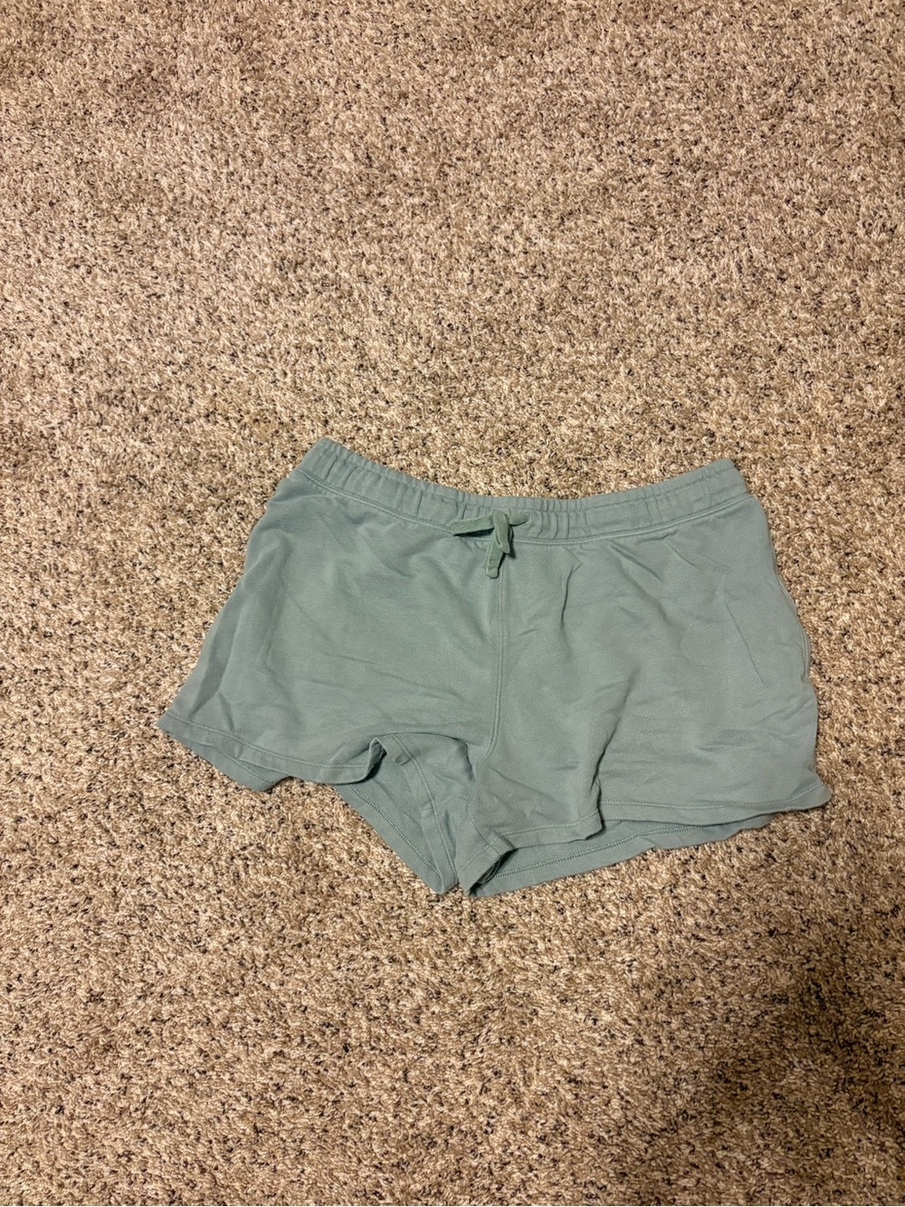 Gap Lightweight cotton blend Mint Green Terrycloth Lounge Shorts in Sage Green